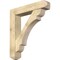Ekena Millwork Olympic Craftsman Rough Sawn Bracket w/ Offset Brace, Douglas Fir, 8"W x 40"D x 44"H BKT0806X40X44OLY04RDF - alternate 1